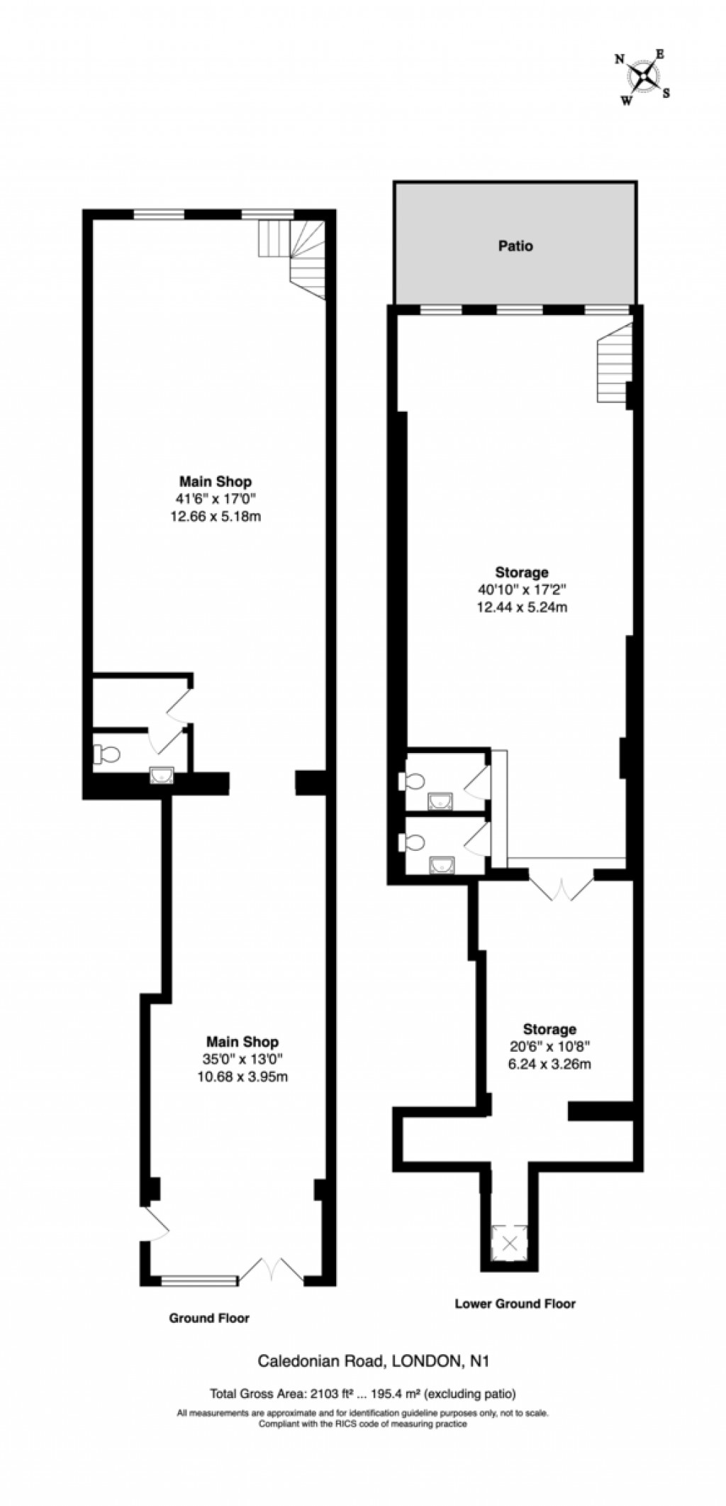 Floorplans For Caledonian Road, LONDON