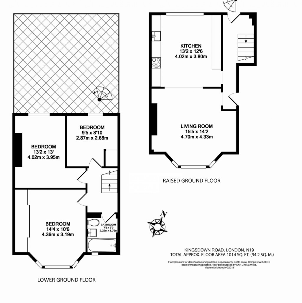 Floorplans For Kingsdown Road, London