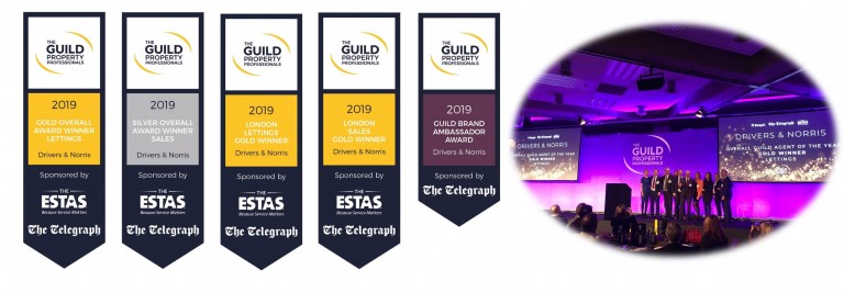 Drivers & Norris win 5 AWARDS at the Guild of Property Professionals Awards 2019 