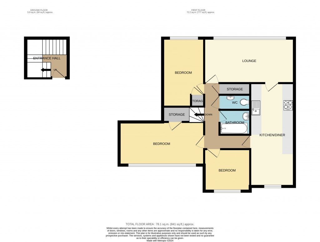 Floorplans For Pooles Park, Finsbury Park, London