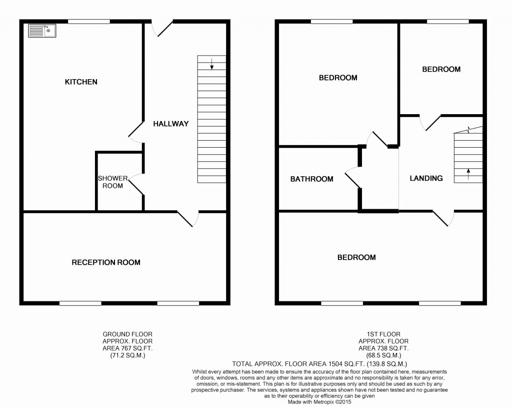 Floorplans For Lennox Road, Finsbury Park, London