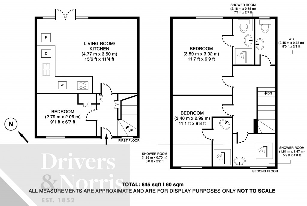 Floorplans For Seven Sisters Road, Finsbury Park, London