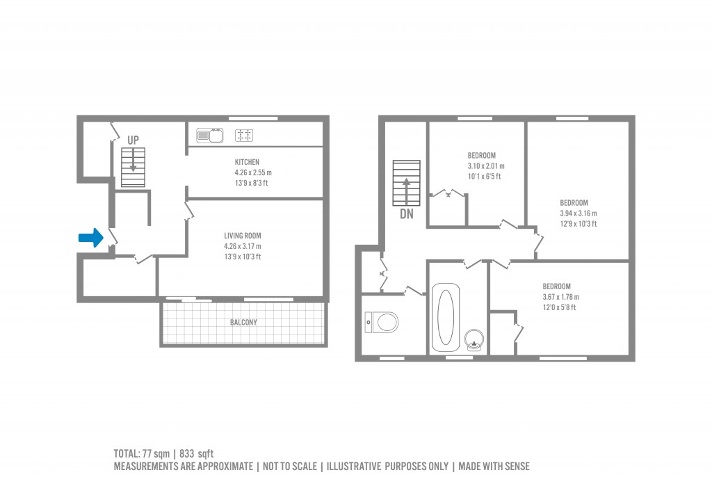 Floorplans For Finsbury Park, London