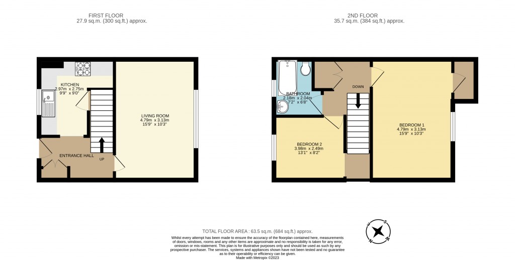 Floorplans For Hornsey Road, Holloway, London