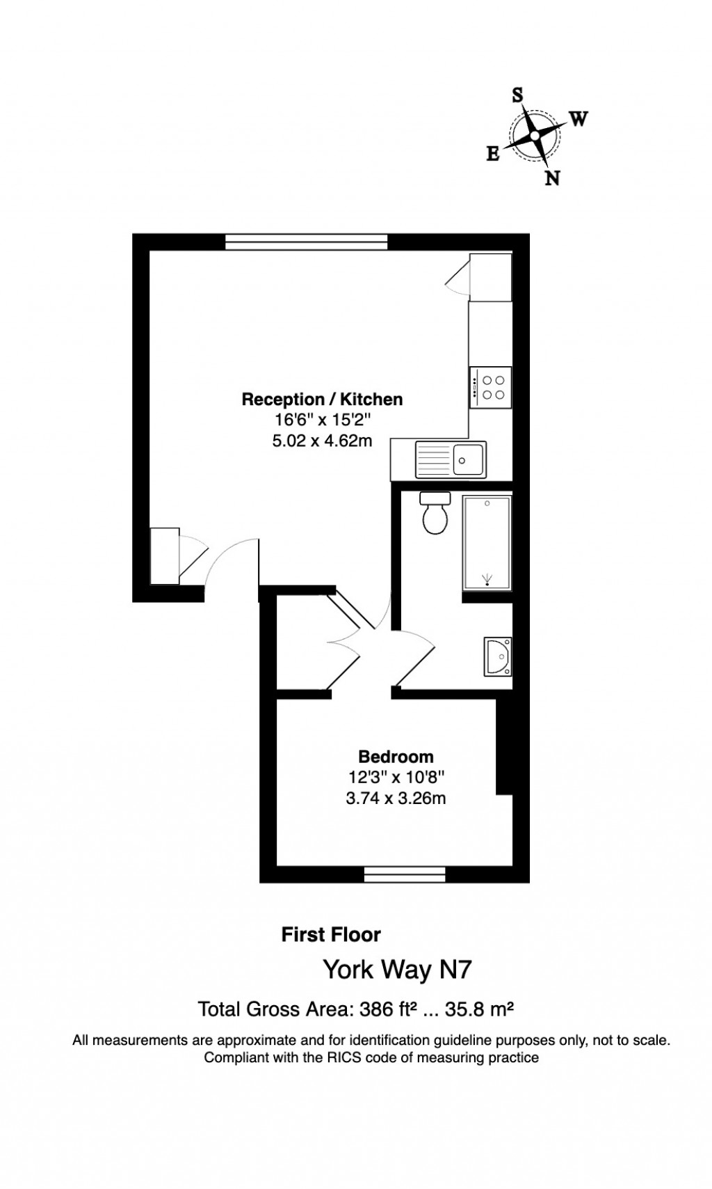 Floorplans For York Way, Islington, London