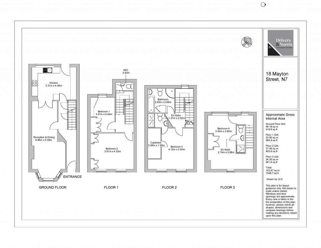 Floorplans For Holloway, London