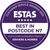 ESTAS best in Postcode N7 award